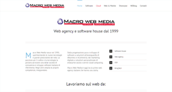 Desktop Screenshot of macrowebmedia.it